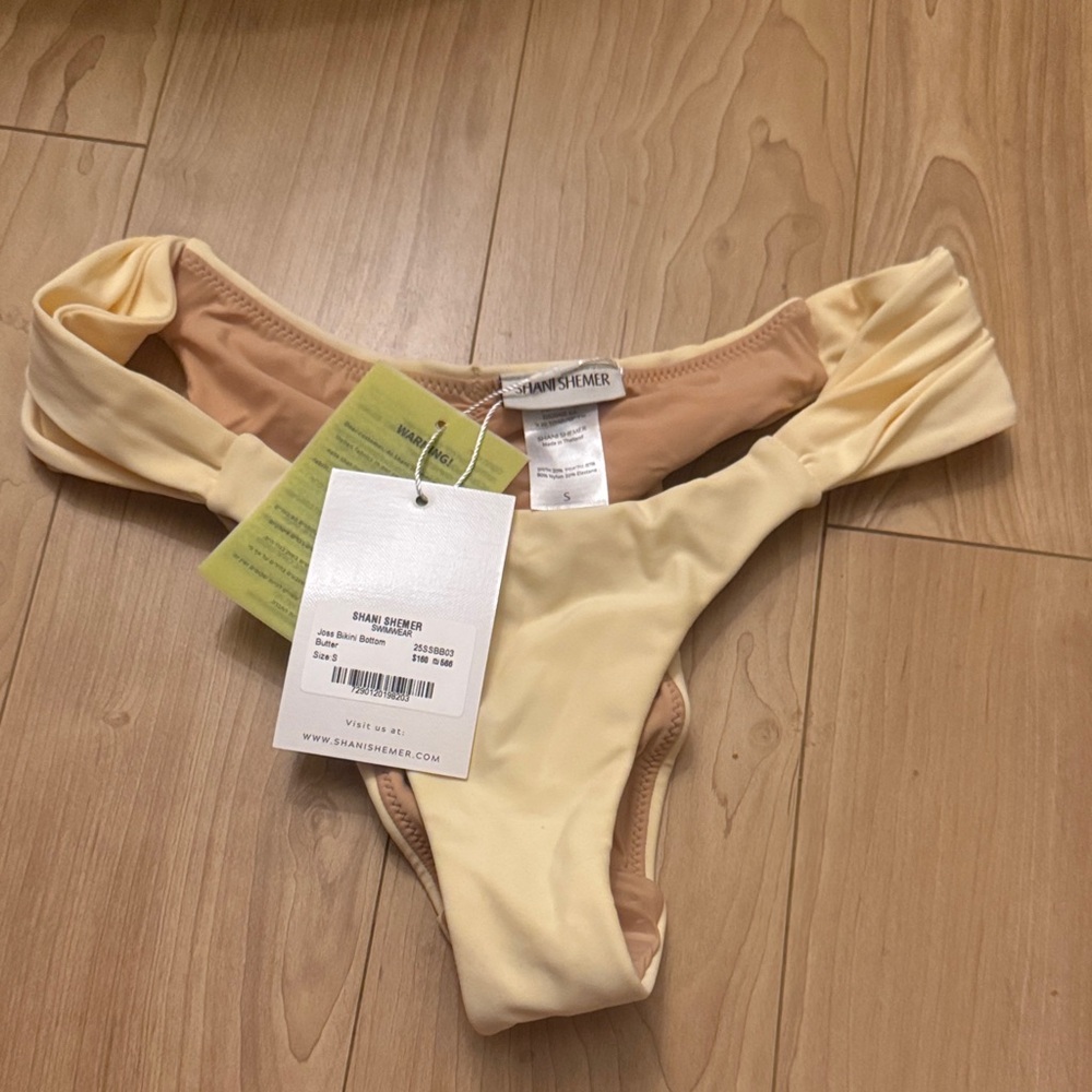 Shani Shemer Swimwear Joss Bikini Bottom in Butter